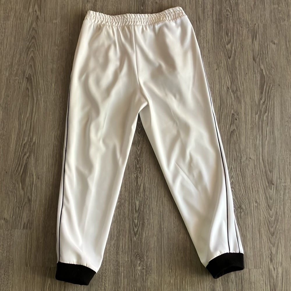 Zara Basic White Joggers Size Medium - image 5